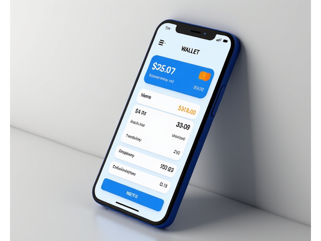 Mockup de la aplicación de billetera digital de CobijaPago en un smartphone