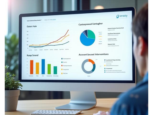 Gráficos predictivos de riesgo de abandono de clientes en un dashboard