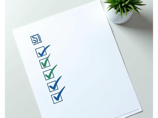 Checklist de conformidad fiscal con el logo del SII