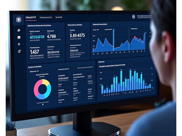 Gráficos y estadísticas en un dashboard de analytics para marketplace con datos de rendimiento de vendedores y transacciones
