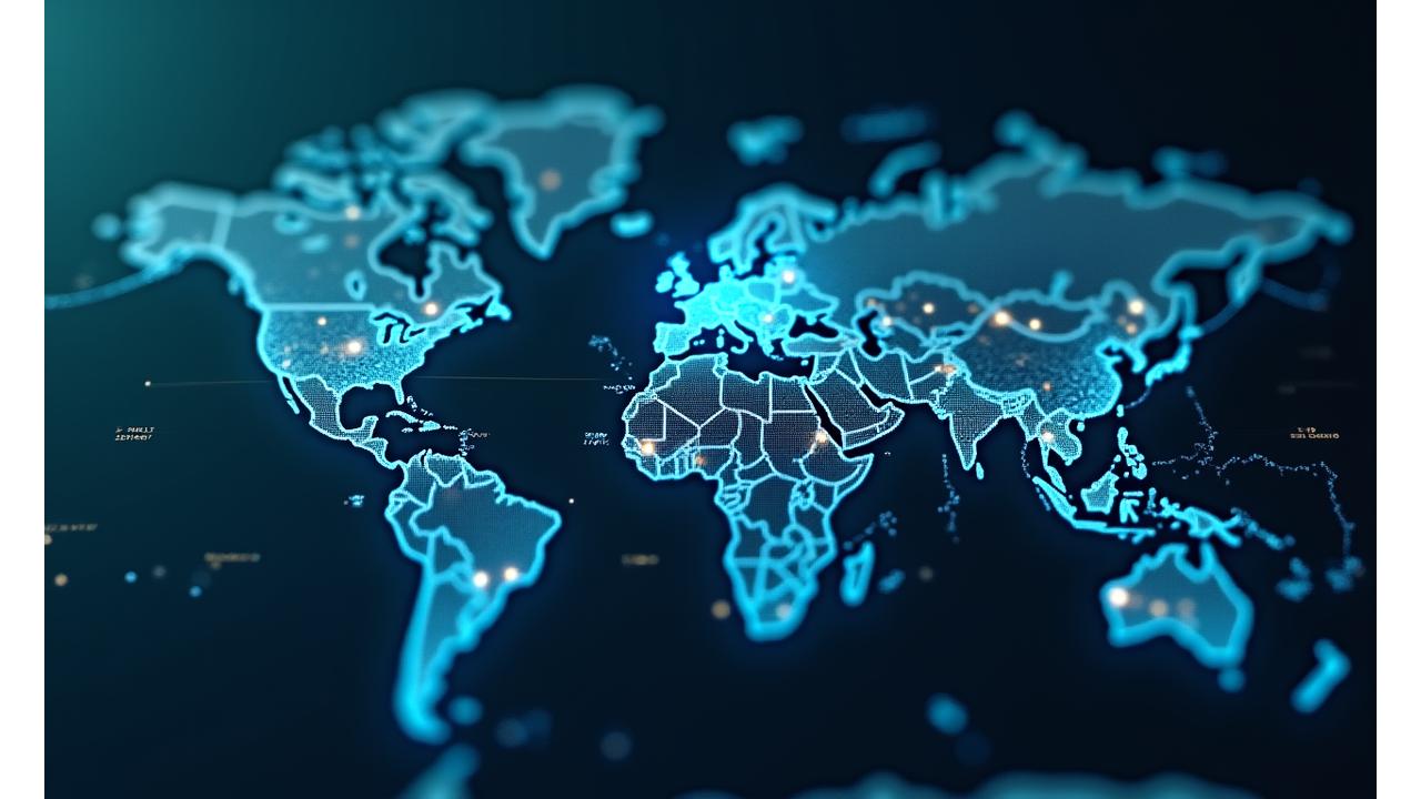 Mapa mundial destacando países soportados por CobijaPago y volúmenes de transacciones internacionales.