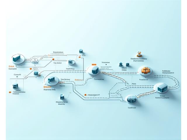 Diagrama de flujo de comercio internacional con puntos de integración de pago.