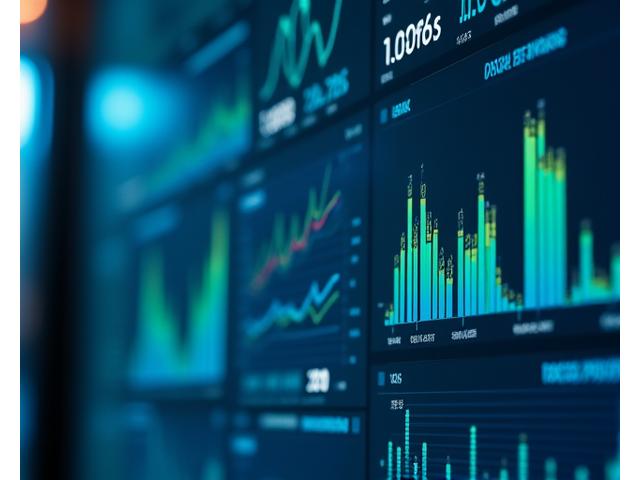 Gráficos y métricas de conversión en un tablero digital, con elementos de pago en un segundo plano.