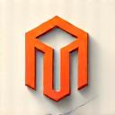 Logo de Magento con ícono de código