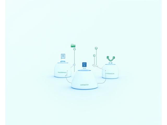 Visualización de diferentes tipos de datos fluyendo de forma segura a través de una red digital encriptada, destacando transparencia.
